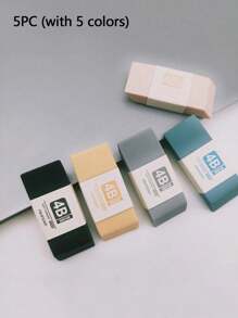 2 pezzi Gomme da cancellare minimaliste, assortimento casuale, alta qualità morbide e pulite, forniture per l'arte, forniture scolastiche, articoli di cartoleria, premi e regali