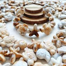 32/62pcs Bohemian Style Mixed Sea Turtle, Starfish And Seashell Shaped, Non-Fading Acrylic Double-Sided Beads, Suitable For Vacation And Daily Wear, Great Gift For Friends, Holidays, Jewelry Making