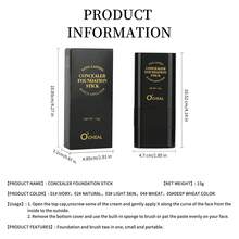 二合一保湿轻盈粉底遮瑕棒（带刷头），持久亮泽，遮瑕修容，防水妆容 - 15g - 查看 9