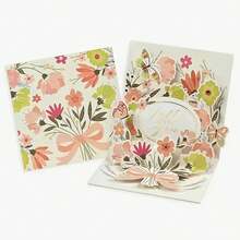 20 Mixed Pop-Up 3D Greeting Cards Random 1 Piece, Handmade Greeting Cards With Flowers, Thank You Cards, Commemorative Cards, Message Cards, Envelopes, Birthday, Mother's Day, Father's Day, Wedding Anniversary, Gift Exchange, Suitable For Any Occasion - 隨機樣式 - 查看 4