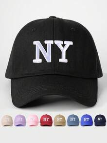 1 chiếc Mũ bóng chày thêu NY, Mũ thường ngày chống nắng có thể điều chỉnh ngoài trời, Thích hợp cho mùa xuân, mùa thu, du lịch, bãi biển, dành cho nam và nữ, Phong cách Y2K - mũ bóng chày - Xem 17