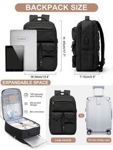 Large Capacity Schoolbag, High School Students College Students Backpack, Travel Backpack Women's Casual High-Capacity Backpack Men's Business Notebook Backpack, 15.6-Inch Computer Work Backpack, Stylish Multi-Functional Multi-Layered Portable Cabin Bag , Outdoor Travel College Students Junior High School Students Schoolbag,Back To School Essentials