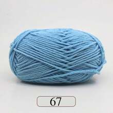 1pc 5-Ply Milk Yarn, Crochet Knitting Thread, Suitable For DIY Weaving Bags, Scarves, Hats, Sweaters, Dolls, 50g/Pc