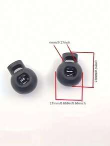 40/80 Peças Fecho de Corda Profissional, Fecho de Plástico para Corda, Zíper de Corda, Cadarços, Roupas, Mochilas, Cordas de Guarda-Chuva, Moletons, Dispositivos de Fechamento de Calças Firmemente Fixados com Fivelas de Corda