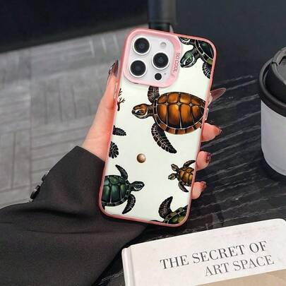 Lightweight Anti-Yellowing Shockproof Sea Turtle Pattern Phone Case For  16 Pro Max 16e 15 Plus 14 13 12 11 XS Max XR X -Friendly Soft Protective Cover For Women Men Kids