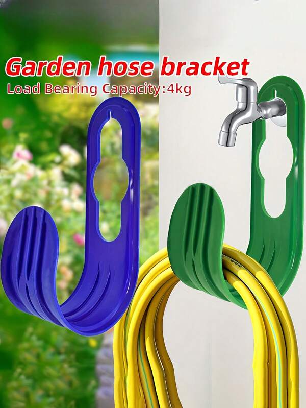 1/4 Pcs Garden Hose Bracket, Wall-Mounted Garden Hose Hanger, Portable Hose Bracket, Water Pipe Hook, Water Pipe Bracket, Garden Water Pipe Hanger, Garden Watering Pipe Hook. Suitable For Outdoor Courtyards, And Applicable To Expandable Water Hoses. It Is An Ideal Gift For Father's Day, Mother's Day, A Friend, A Boyfriend, A Girlfriend, A Family Member, A Teacher, Or A Colleague.