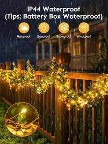 1 pacote com 100/200/300 LEDs, cordas de luzes de fada para áreas externas, luzes estreladas de fogos de artifício, USB, 8 modos de iluminação, fio de cobre com controle remoto, 3/6/9 m, luzes de jardim de fada para guirlanda faça você mesmo, casa, janela, casamento, aniversário, festa, decoração de Natal, lâmpadas para camping, jardim, guirlanda, pátio, cerca, quintal, árvore de Natal, decoração de árvore de pátio