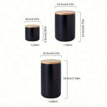 1 lọ gốm đen/trắng có nắp, lọ kín, lọ đựng cà phê, lọ đựng thực phẩm, lọ đựng kẹo, hộp cà phê, hộp trà, lọ tiết kiệm, lọ đựng đồ nhà bếp - Nhiều màu - Xem 5