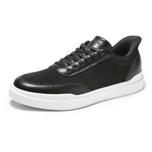 Men's Breathable Mesh Slip-On Sneakers Hands-Free Casual Walking Shoes Lightweight Comfortable Non-Slip - Black - View 2