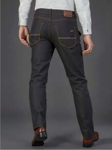 Pantalones de Mezclilla largo En verano de 2025, pantalones vaqueros blancos negros sólidos delgados, ropa formal casual para hombres, negocios, viajes cómodos y fiestas se pueden usar.