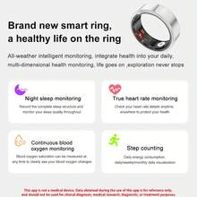 MixtataDi Smart Ring, New Smart Ring With Charging Compartment, Fitness, Steps, Distance, Calories, Sleep, Exercise, Compatible With For Iphone Android, Remote Photo Control, Ultra Low Power Consumption, Stylish And Comfortable Gift Option - 彩色 - 查看 6