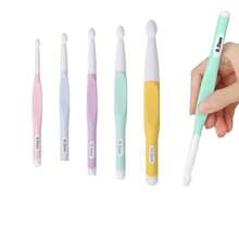 8mm, 10mm, 12mm, 15mm, 20mm Crochet Hooks, Ergonomic Large Rubber Handle Crochet Hook Set, Suitable For Chunky Yarn Blanket Knitting And DIY Crafts, Ideal Gift - 5pcs - View 1