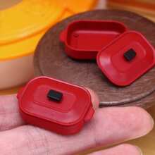 Mini Simulation Double Ear Saucepan Model, Miniature Kitchen Scene Photography Prop, Miniature Home Scene DIY Accessory, Hobbyist & Collector Gift - Multicolor - View 9