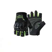 زوج قفازات بدون أصابع نصف الأصابع للرجال، قفازات مضادة للانزلاق للرياضات الخارجية والدراجات، قفازات ركوب