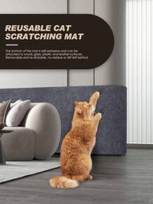 1/2pcs Self-Adhesive Cat Scratching Board, Climbing Cat Scratch Pad With Sofa Protection Function (Prevent Cat Scratching), Suitable For Sofa, Wall And Furniture, Room Decor, Christmas Gift
