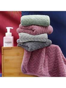 Juego de 8 toallas de felpa de coral, 2 toallas de baño extra grandes, 2 toallas y 4 toallas de mano, suave y absorbente juego de toallas de baño para salón de belleza, hotel, deportes, artículos esenciales para el hogar, toalla, cuidado de la piel