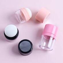 1PC Loose Powder Separate Storage Box Sponge Applicator For Sunscreen BottlingTravel Powder Case Portable With Mushroom Sponge Puff Cosmetic Case Blusher Powder Jar Container - Multicolor - View 4