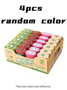 Dây xích đựng tẩy hình trái cây ngẫu nhiên (1 cái/2 cái/4 cái), văn phòng phẩm sáng tạo, thiết kế dễ thương, tẩy sạch sẽ, đồ dùng văn phòng thú vị, tẩy hình trái cây nhỏ xinh, món quà hoàn hảo cho học sinh, đồ dùng văn phòng, lễ tốt nghiệp, tựu trường, sinh nhật, quà tặng mùa tựu trường, đồ dùng cho giáo viên. - Nhiều màu - Xem 10