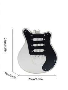斜挎包、单肩包、吉他形包、不对称包、时尚、高端、小众、精致、适合派对、通勤、购物、带拉链 - 彩色 - 查看 12