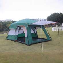 Tienda De Campaña Grande Para 5-8 Personas/gran Espacio, Casa de Campaña Portátil,Tienda de Campaña para5~8 Personas,Tienda Familiar de Fácil Instalación,Tienda para Acampar Impermeable con Alfombra de Piso y Toldo de Puerta,Gran Ventilación,Fuerte y duradero.5-8 carpa de campamento de personas con vestíbulo extendido, carpas familiares resistentes a la intemperie de 2 habitaciones, instalación fácil de instalar carpa impermeable al aire libre para mochileros y caminatas para acampar