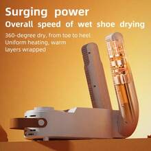 Asciugatore di scarpe intelligente, asciugatore portatile e pieghevole per stivali e scarpe, asciugatore di scarpe a tempo intelligente per asciugatura rapida, macchina per l'asciugatura delle scarpe a temperatura costante e deumidificante, pieghevole
