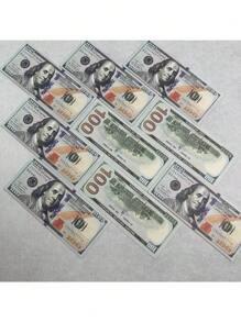 20pcs Mini Realistic Money Model, Simulation Paper Currency/Fake Banknotes, Build Financial Awareness, Christmas Party Props, Party Supplies, Party Decorations, Replica Printed Banknotes, Fake USD Bills, Entertainment Props, Movie Props, Magic Show Props, Funny Practical Jokes (Random Style & Font)
