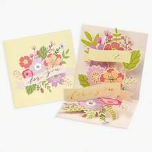 20 Mixed Pop-Up 3D Greeting Cards Random 1 Piece, Handmade Greeting Cards With Flowers, Thank You Cards, Commemorative Cards, Message Cards, Envelopes, Birthday, Mother's Day, Father's Day, Wedding Anniversary, Gift Exchange, Suitable For Any Occasion - 隨機樣式 - 查看 9