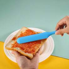 1PCS Silicone Jar Spatula, Jam Spreader With Long Handle, Perfect For Jam, Cake, Cream, Butter, Sourdough, Icing, Baking, Mixing - màu xanh lá - Xem 2
