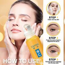 1pc Lutein Eye Massage Essence Oil Roller, Reduces Fine Lines, Moisturizes Eye Area, Hydrates And Nourishes, Firms Skin, Enhances Elasticity, Improves Dullness, Brightens, Fades Dark Circles, Soothes Eye Discomfort. - Multicolor - View 5