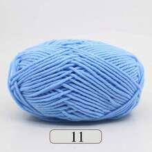 1pc 5-Ply Milk Yarn, Crochet Knitting Thread, Suitable For DIY Weaving Bags, Scarves, Hats, Sweaters, Dolls, 50g/Pc