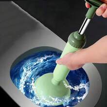1 件套马桶排水管疏通器、高压真空马桶排水管清洁器、柱塞泵马桶疏通器、家庭必备 - 彩色 - 查看 6