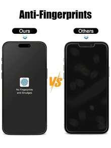 5pcs Matte Screen Protector, Compatible With IPhone, High Definition, Frosted Tempered Glass, Full Coverage, Smooth Touch, Anti-Fingerprint, Easy Installation, Anti-Drop, Anti-Glare, Compatible With IPhone 16e/16/15/14/13/12/11 Pro Max/XR/X/XS Max/7/8 Plus Series, Birthday Gift, Family, Friends Phone Screen Protector, Phone Accessories - Clear - View 8