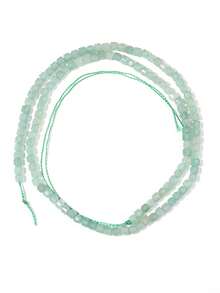 3*3mm Piedras preciosas naturales con forma de cubos de azúcar, cristales curativos sueltos, rocas con agujero perforado para hacer pulseras, joyería y manualidades