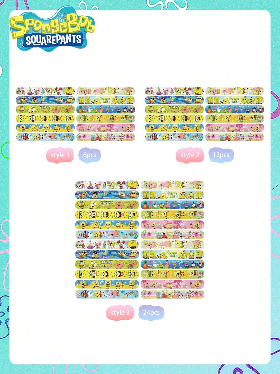 6/12/24 Stück SpongeBob Schwammkopf Neue SpongeBob Schwammkopf Papa Ring PVC Papa Ring Armband Papa Fun Armband, die beste festliche Party Atmosphäre Dekoration für Ihre guten Freunde, perfekte Party Dekoration, Heim Dekoration Ornamente, perfekte Zimmer Dekoration Weihnachtsgeschenke für Abschluss, Freundin, Valentinstag