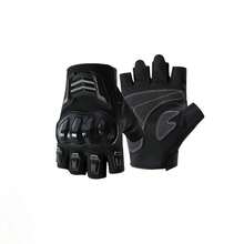 زوج قفازات بدون أصابع نصف الأصابع للرجال، قفازات مضادة للانزلاق للرياضات الخارجية والدراجات، قفازات ركوب