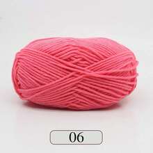 1pc 5-Ply Milk Yarn, Crochet Knitting Thread, Suitable For DIY Weaving Bags, Scarves, Hats, Sweaters, Dolls, 50g/Pc