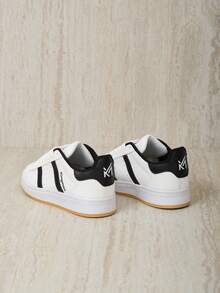 Men Sneakers - Black and White - View 2