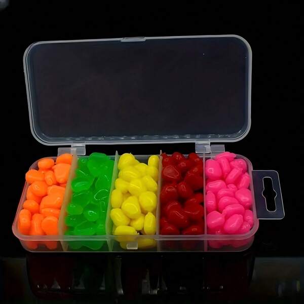 100 piezas de granos de maíz que se hunden, cebo de pesca artificial para carpa, accesorios de pesca para exteriores