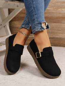 أحذية لوفرز نسائية فينتاج موديل ربيع/خريف 2025، موكاسين يابانية جميلة بأصبع قدم مستدير