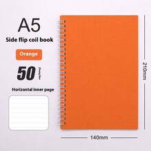 1pc A5 Retro Leather Texture Spiral Notebook, Memo Pad