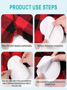 100/50/20/10片装腋下吸汗垫，一次性强力吸水透气垫，带医用胶水，男女通用，隐形设计，是运动、旅行和夏季的理想之选 - 多色 - 查看 5