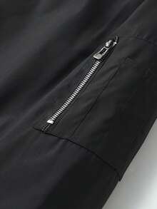 Stand Up Collar Jacket Men's Spring And Autumn New Simple Baseball Collar Jacket Men's Fashion Men's Top - Black - View 9