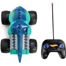 Carro Monster Truck a control remoto recargable USB vehículo apto para todo terreno juguete resistente velocidad para niños y adultos automóvil infantil ruedas grandes - Verde - Ver 2