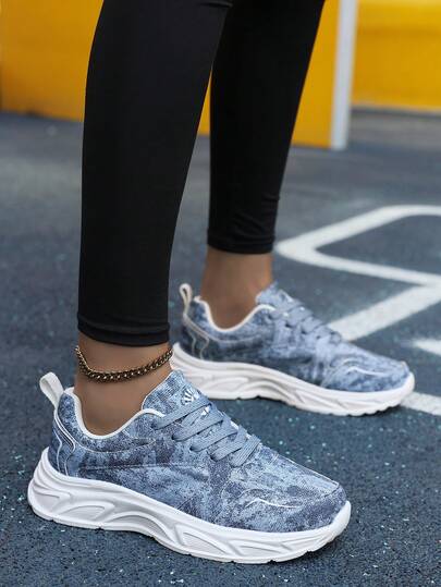 2025 Autumn/Winter New Lightweight Shock-Absorbing Non-Slip Running Shoes For Women, Durable Casual Sneakers For Running & Training Thick-Soled Elevated Chunky Sneakers For Women, Versatile Casual Sports Shoes, Slimming Effect, Ins-Style, 2026 New Model Soft-Soled Comfortable Walking Shoes Suitable For Prolonged Standing And Walking