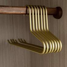 شماعات بنطلون من سبيكة الألومنيوم على شكل حرف L مانعة للانزلاق للاستخدام المنزلي والتجاري في المراكز التجارية والمدارس الداخلية