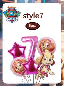 Paw Patrol 6 Stücke Tägliche Cartoon Aluminium Folie Geburtstags Party Dekoration Luftballons Bankett Hintergrund Dekorationsprodukte, das beste Urlaubsgeschenk für gute Freunde, Party Atmosphäre Dekoration, perfekte Party Dekoration, Heim Dekorationsartikel, perfekte Zimmer Dekoration, Weihnachtsgeschenke Valentinstag, ideale Freundschaftsgeschenke für Geburtstagsfeierlichkeiten, Souvenirs, Frauen Souvenirs, süße Ästhetik, Valentinstag, Geschenke, Dekorationen, Heimdekoration, Valentinstag Geschenke