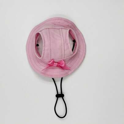 PETSIN Dog Ear Exposed Sun Hat, Cute Poodle Bucket Hat, UV Protection