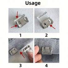 6pcs Shorten The Pants Legs With Invisible Fixing Clips, Prevent Dragging At The Bottom Of The Pants Legs, Hide The Buckle Leg Closure Device Without Seams, Prevent Pants Legs From Dragging The Floor, Suitable For Jeans And Pants, Waterproof, Portable