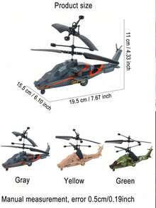 Remote Control Smart Sensing Helicopter, Made Of Anti-Fall Material, Infrared Remote Control. Birthday Gift, Remote Control Helicopter Airplane Plastic Flying Toy, Gesture Sensing Flying Device, Infrared Interactive Educational Toy, With LED Light Cover, Remote Control Not Included Batteries.