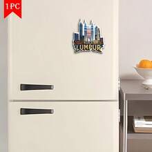 1 nam châm tủ lạnh hình đường chân trời Kuala Lumpur - Tháp đôi Petronas & Thiết kế hình bát giác, cao su Acrylic mềm từ tính, trang trí văn phòng nhà bếp bền nhiều màu sắc, quà tặng sinh nhật Halloween Giáng sinh, quà lưu niệm du lịch, nam châm tủ lạnh dễ thương, hoa văn sống động, tay nghề thủ công chất lượng, phẳng 2D - Malaysia - Xem 1